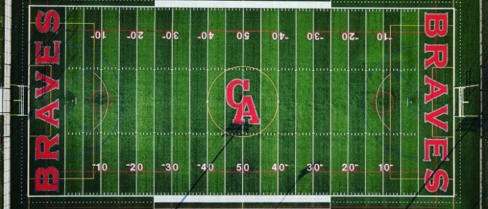 Canandaigua Braves FootballField drone photo