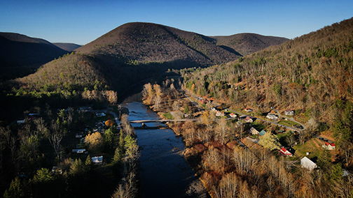 drone scenic photo